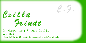 csilla frindt business card